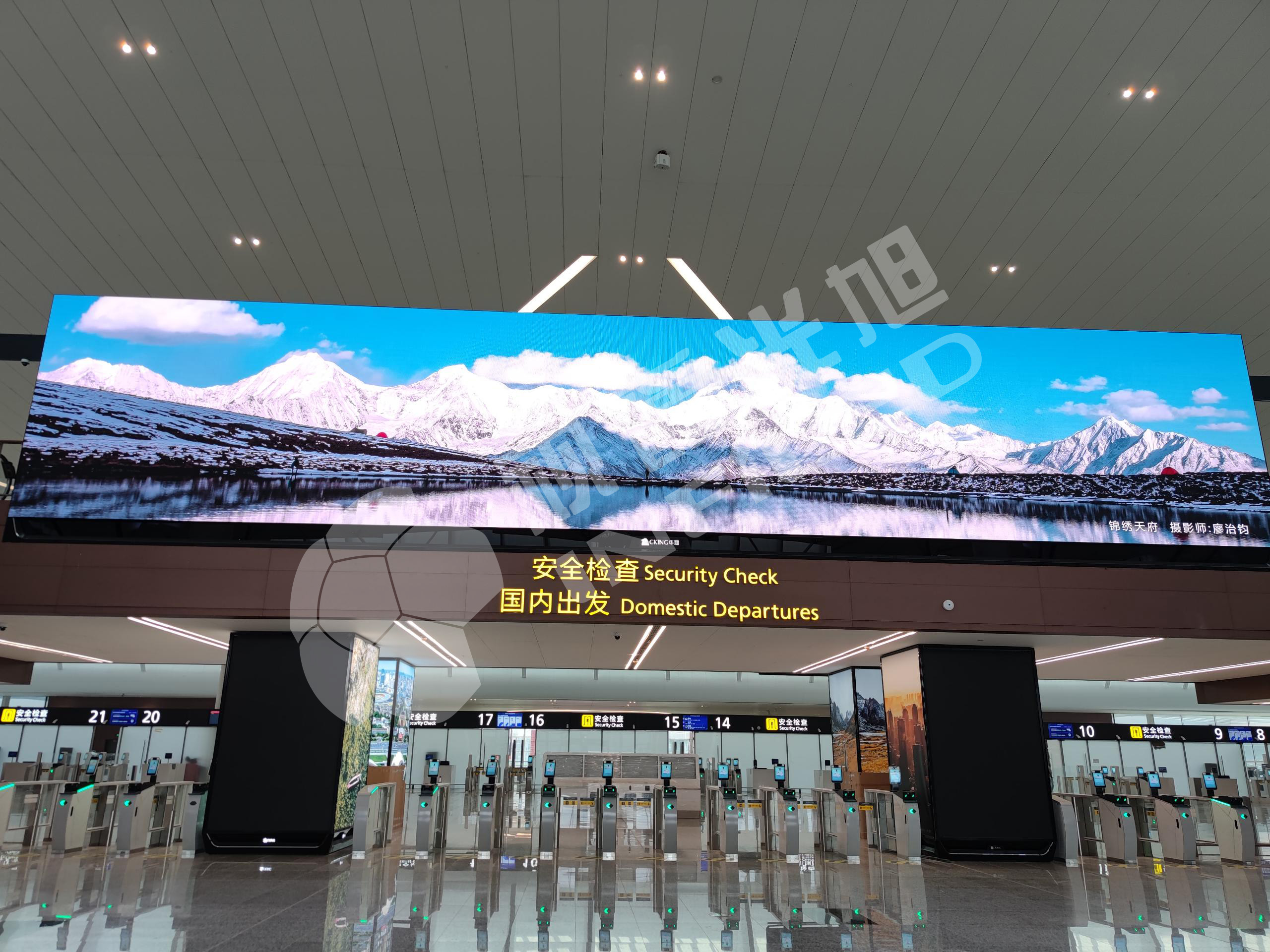 視爵光旭LED顯示屏助力打造成都天府國(guó)際機(jī)場(chǎng)