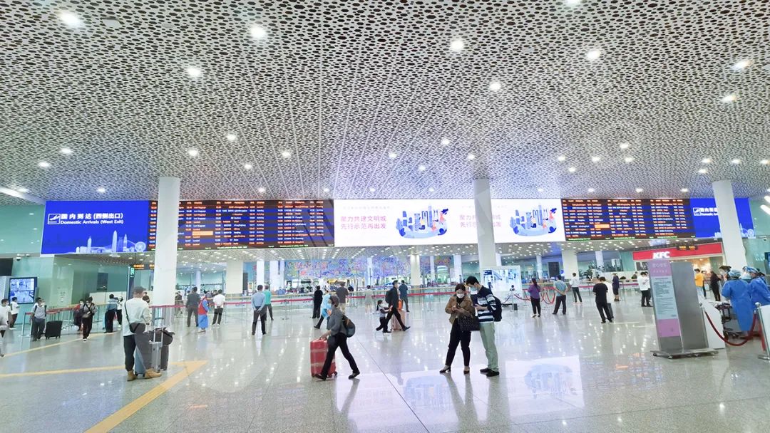 深圳寶安機場T3航站樓國內(nèi)到達出口LED顯示屏