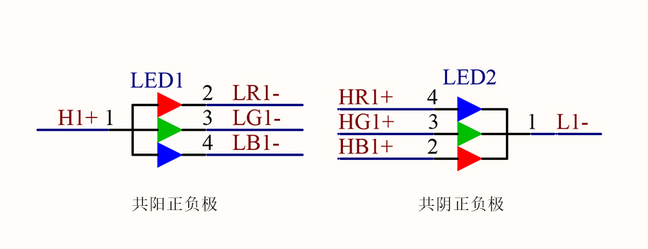共陽正負極VS共陰正負極